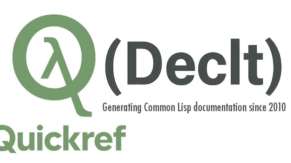 Quickref / Declt