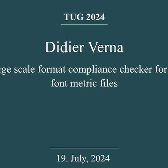 A Large Scale Format Compliance Checker for TeX Font Metric Files